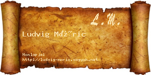 Ludvig Móric névjegykártya